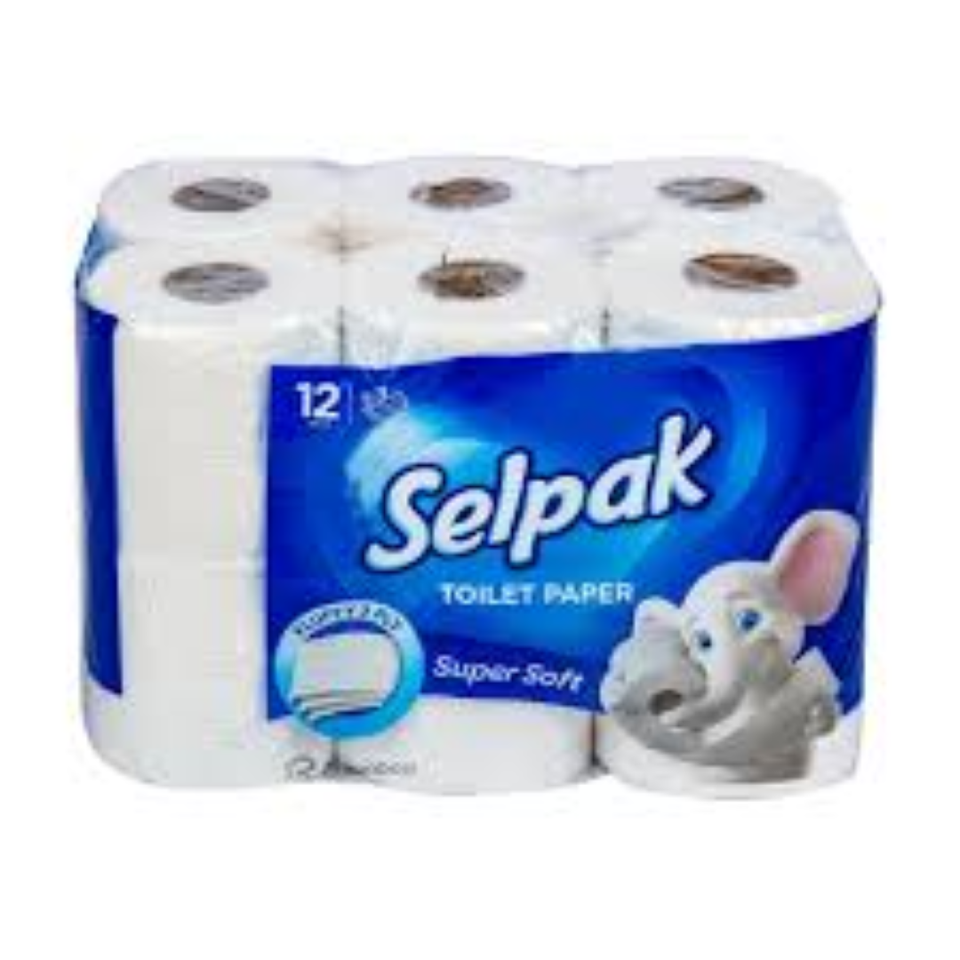 SELPAK TOILET PAPER SUPERSOFT 3PLY 12S